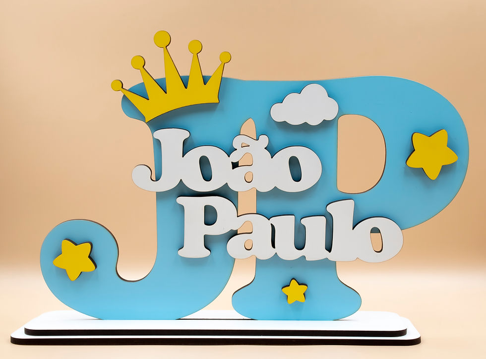 Miniatura: 🔤✨ Placa “Nome + Inicial” Personalizada ✨🔤