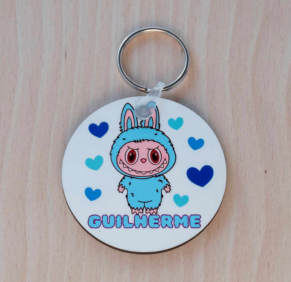 Miniature : 🔑 Porta-chaves Identificadores Personalizáveis – Coleção "Monstrinhos" ✨