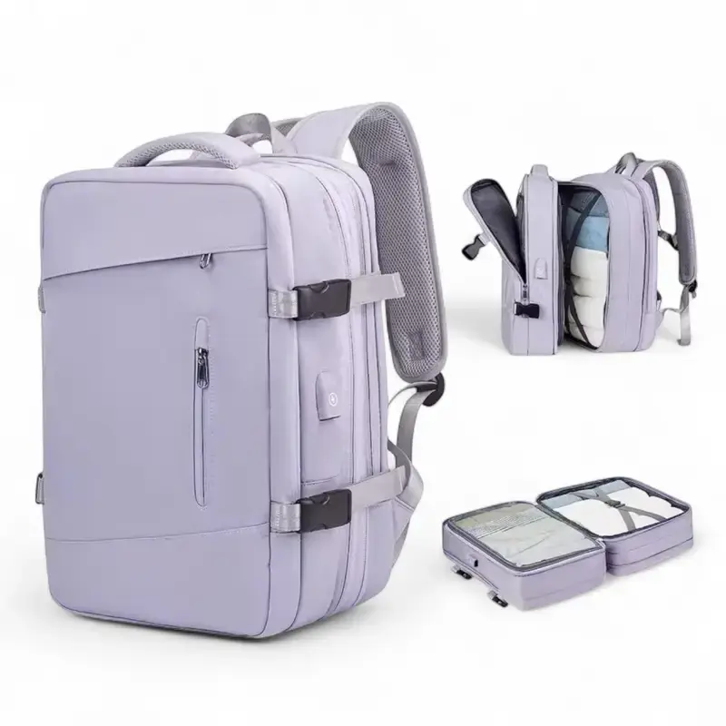 Miniatura: Mochila de Viagem Multifuncional com Abertura Total – Modelo 1