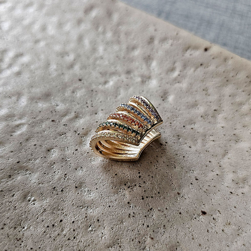 Miniatura: Piercing G Zircônias Coloridas