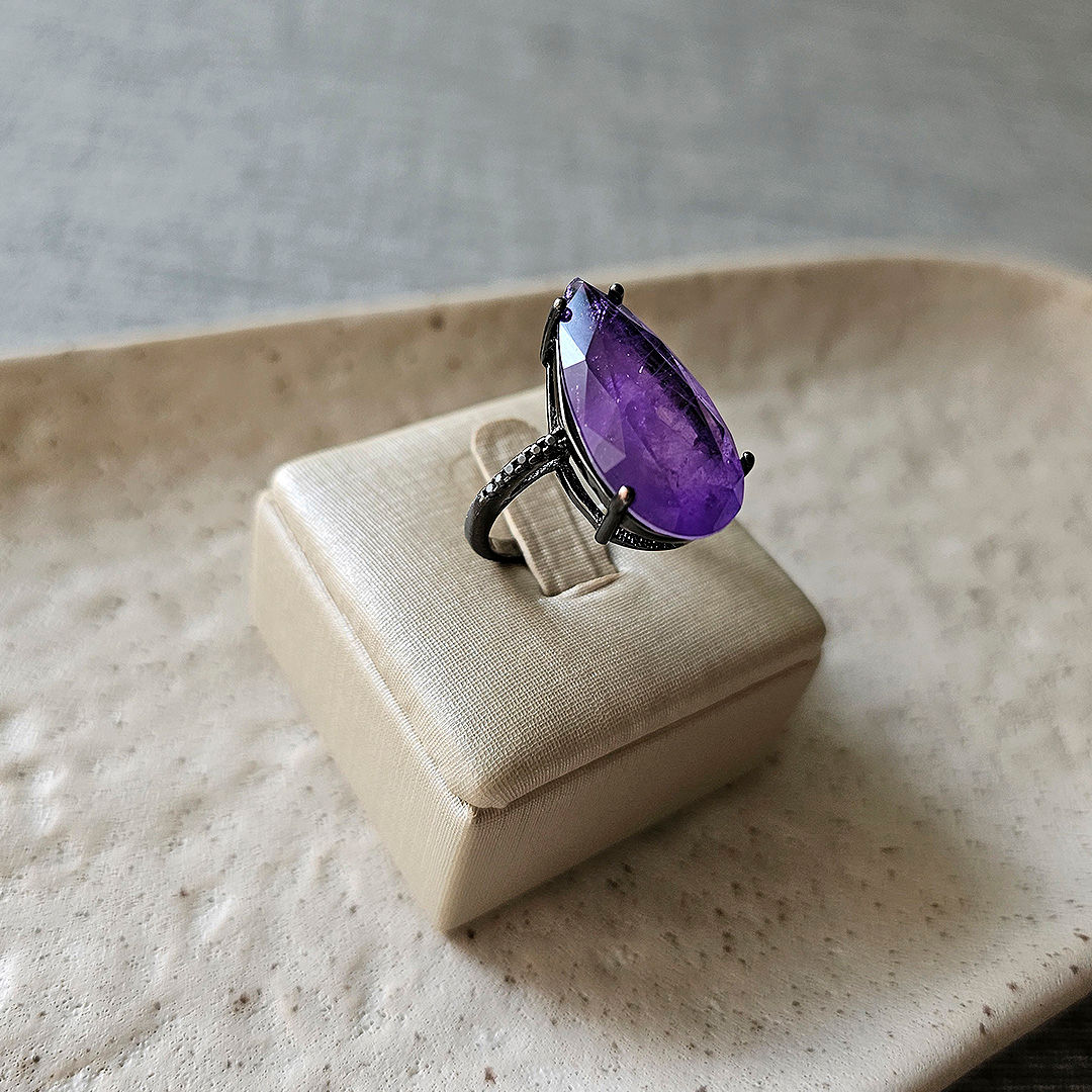 Anel Gota Fusion Roxo