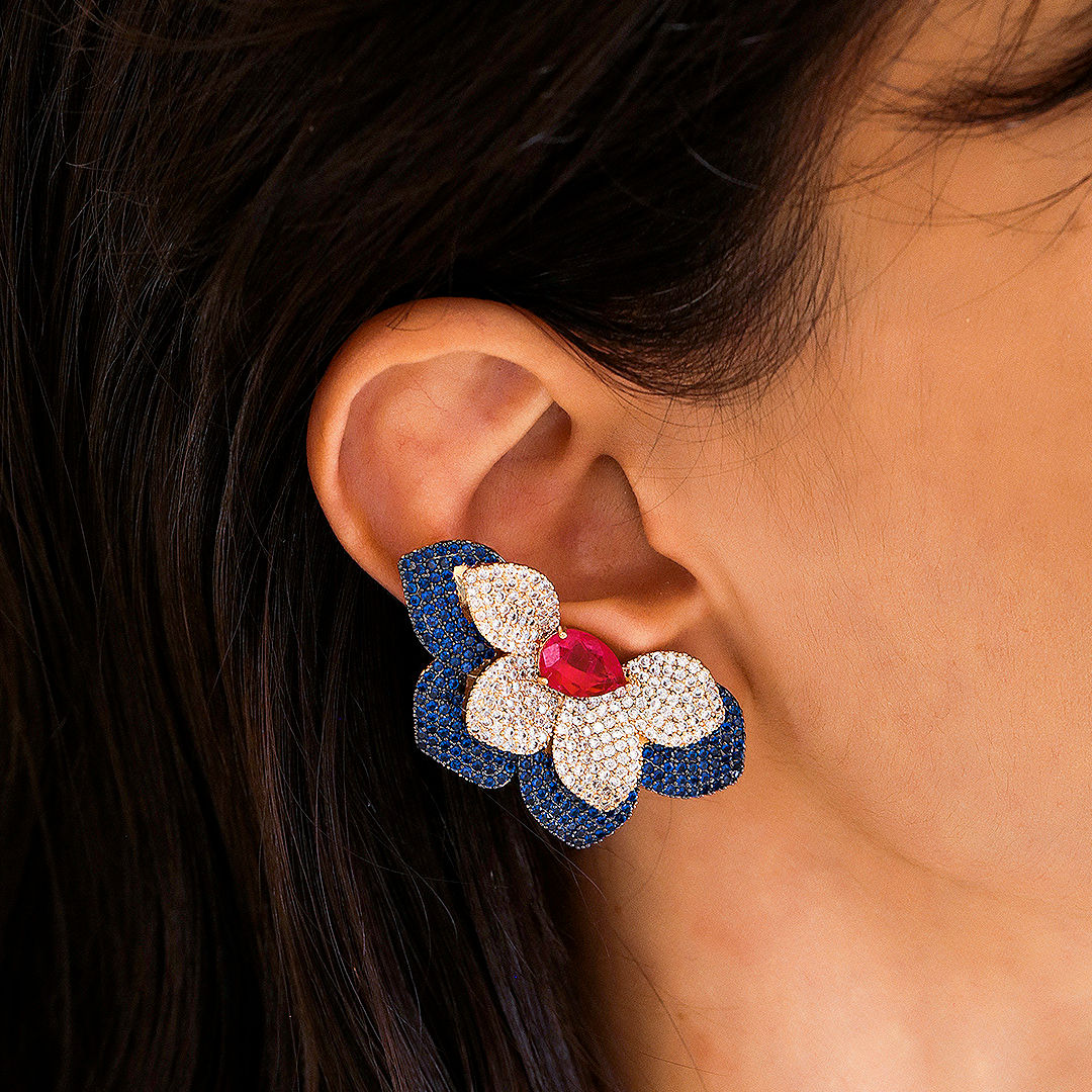 Brinco Ear Cuff Flor Maitê