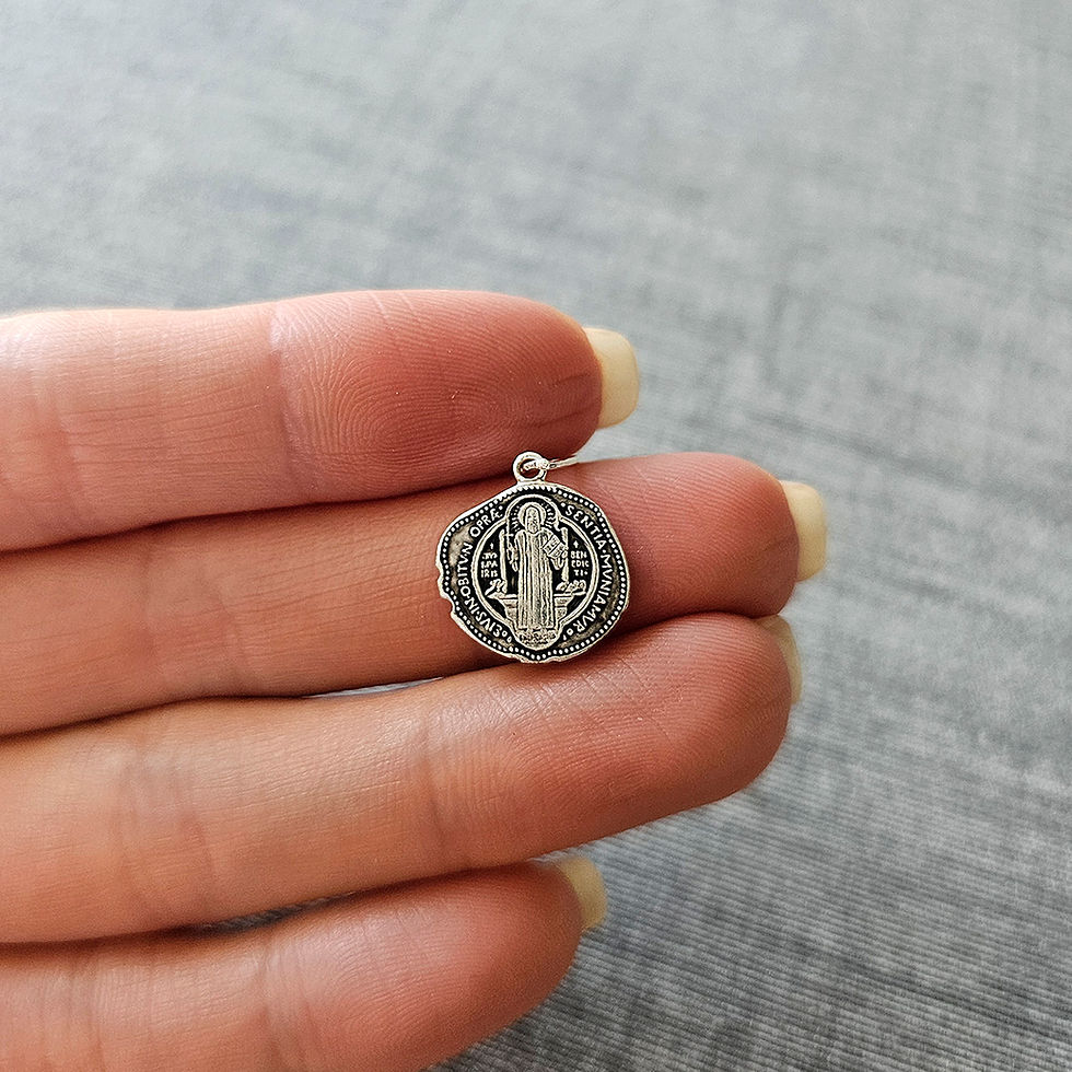 Miniatura: Pingente Prata São Bento Irregular