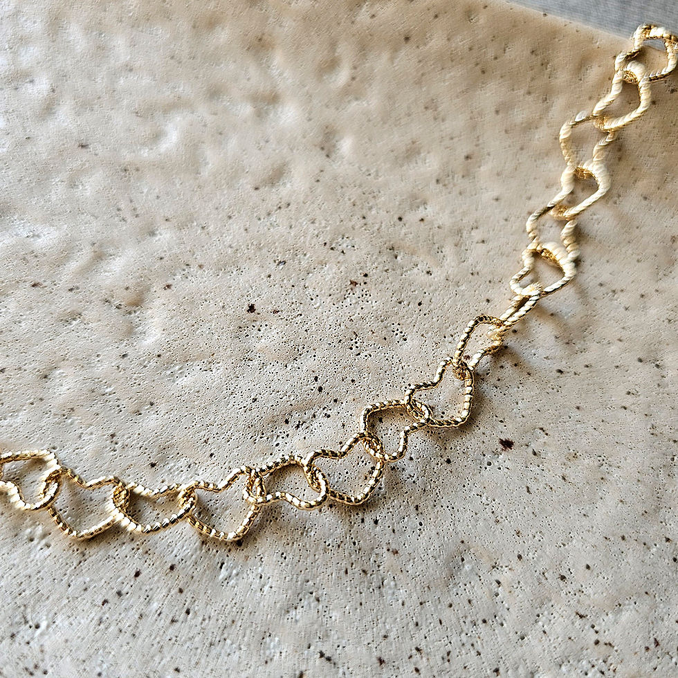 Miniatura: Choker Corações Entrelaçados