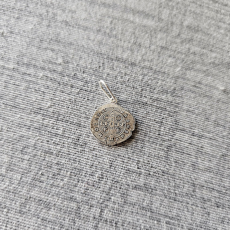 Miniatura: Pingente Prata São Bento Irregular