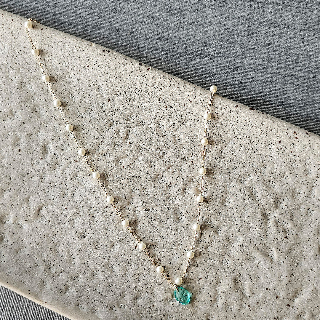 Colar Pérolas 35cm