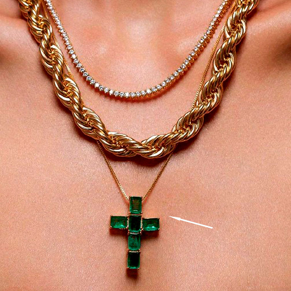 Miniatura: Colar Crucifixo Fusion