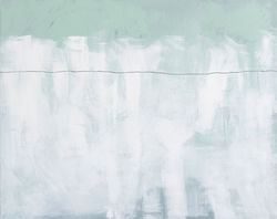 Within the line 2 - 80x64 cm (acrylic and pencil on canvas)