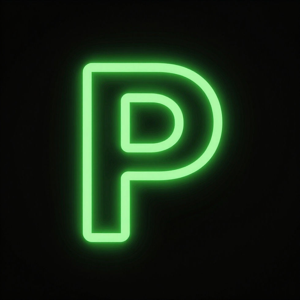 Icon für Parken: Buchstabe P als Symbol für kostenfreie Parkmöglichkeiten direkt vor Ort bei Kalena Designs Graz.