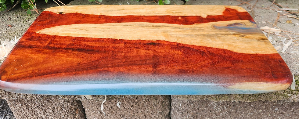 Thumbnail: Reclaimed Red Oak and resin (10)