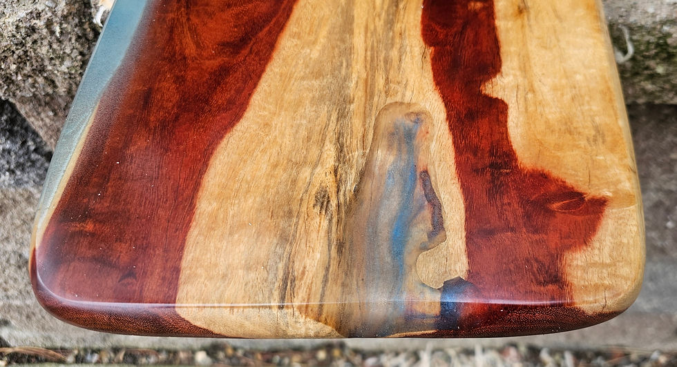 Thumbnail: Reclaimed Red Oak and resin (10)