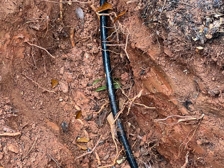 Installing a new exterior water line