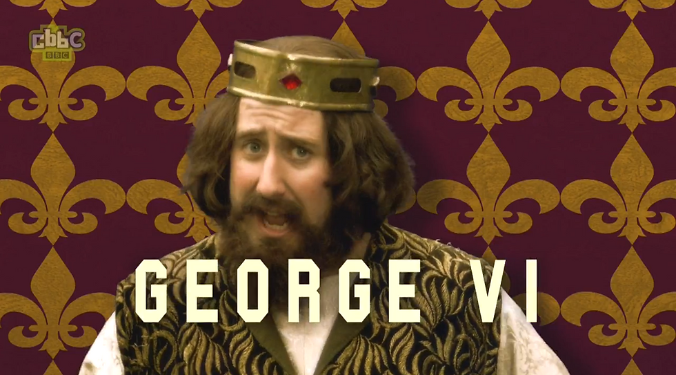 King Henry I singing above George V name