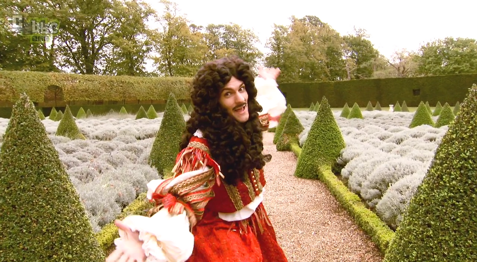 Charles II looking happy