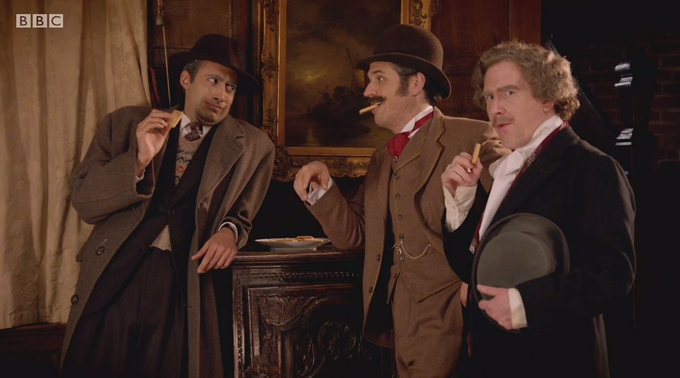 Horrible Histories Series 7 Episode 3-Staggering Storytellers-44-Dupin, Holmes & Poirot, the graet d