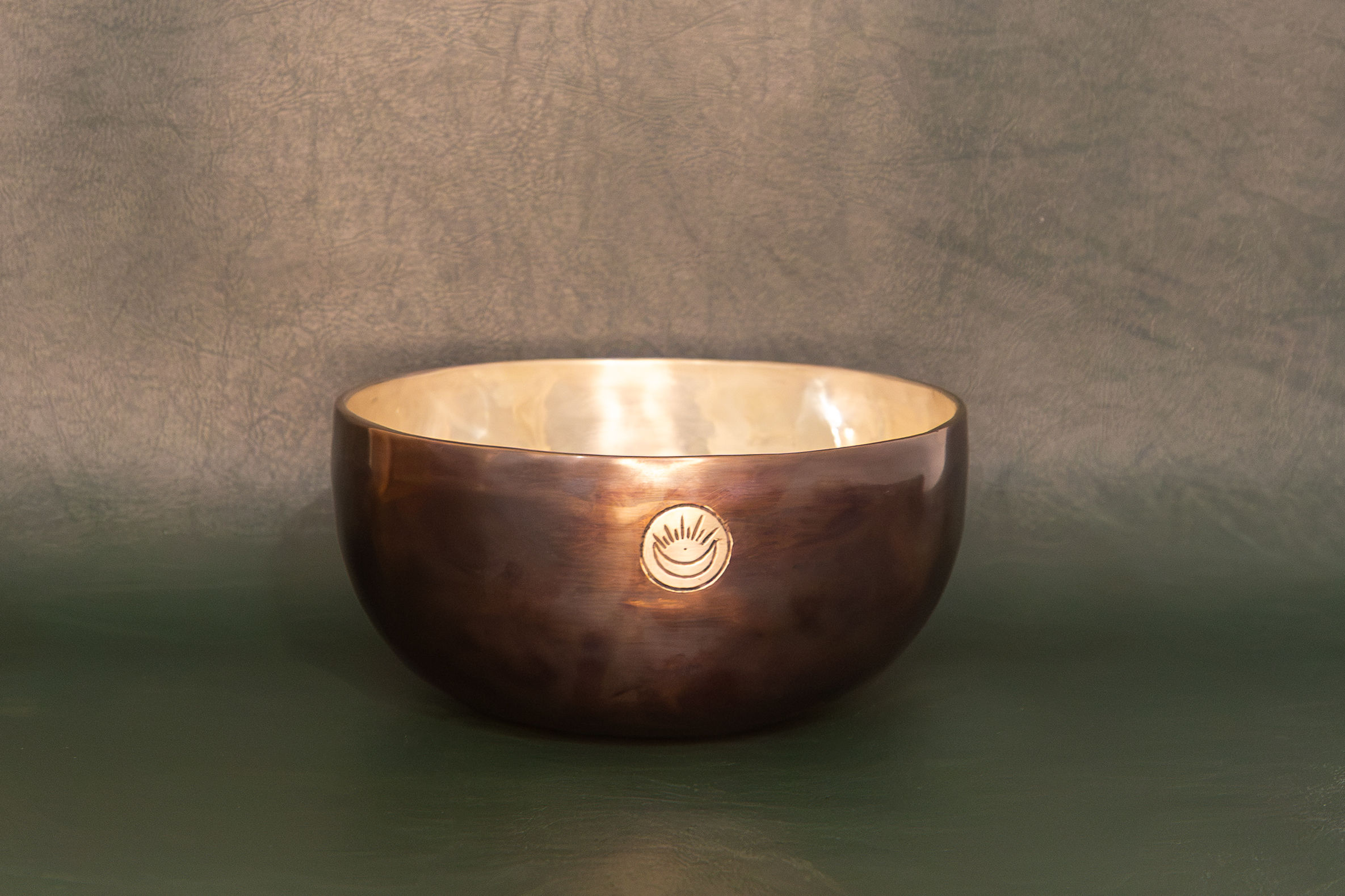 Silver Sun & Moon Singing Bowl