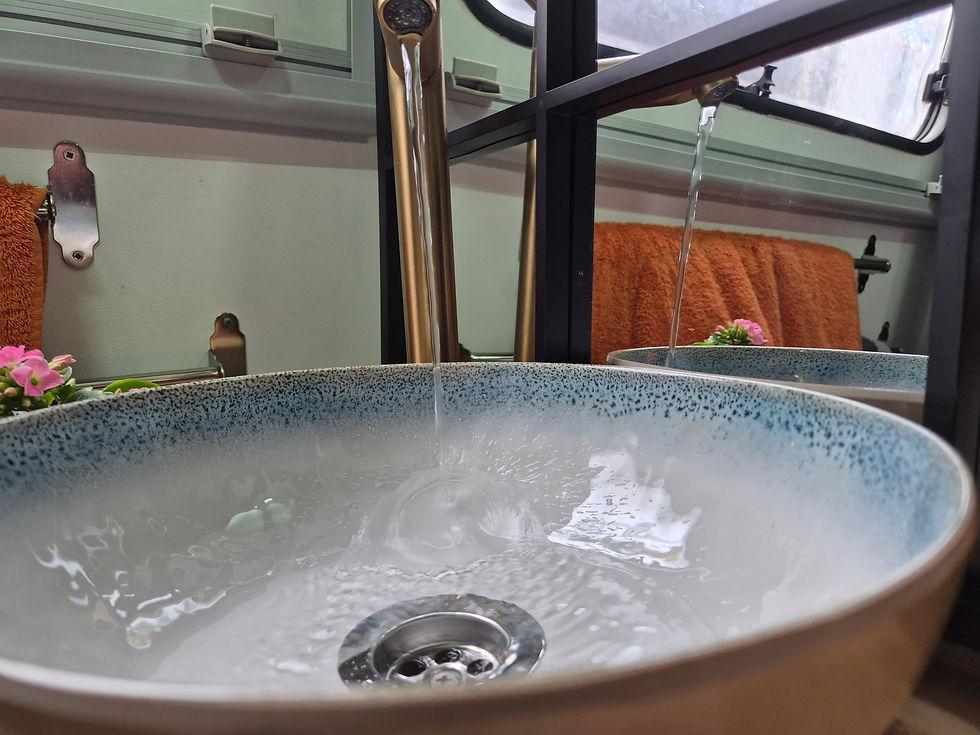 Thumbnail: Speckled Egg Sink – Lightweight Melamine Campervan Basin (30cm Compact Sink)