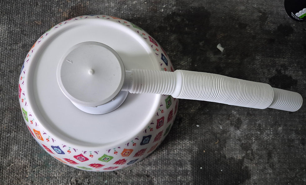 Thumbnail: Aztec-Patterned Melamine Sink (24cm x 12cm)