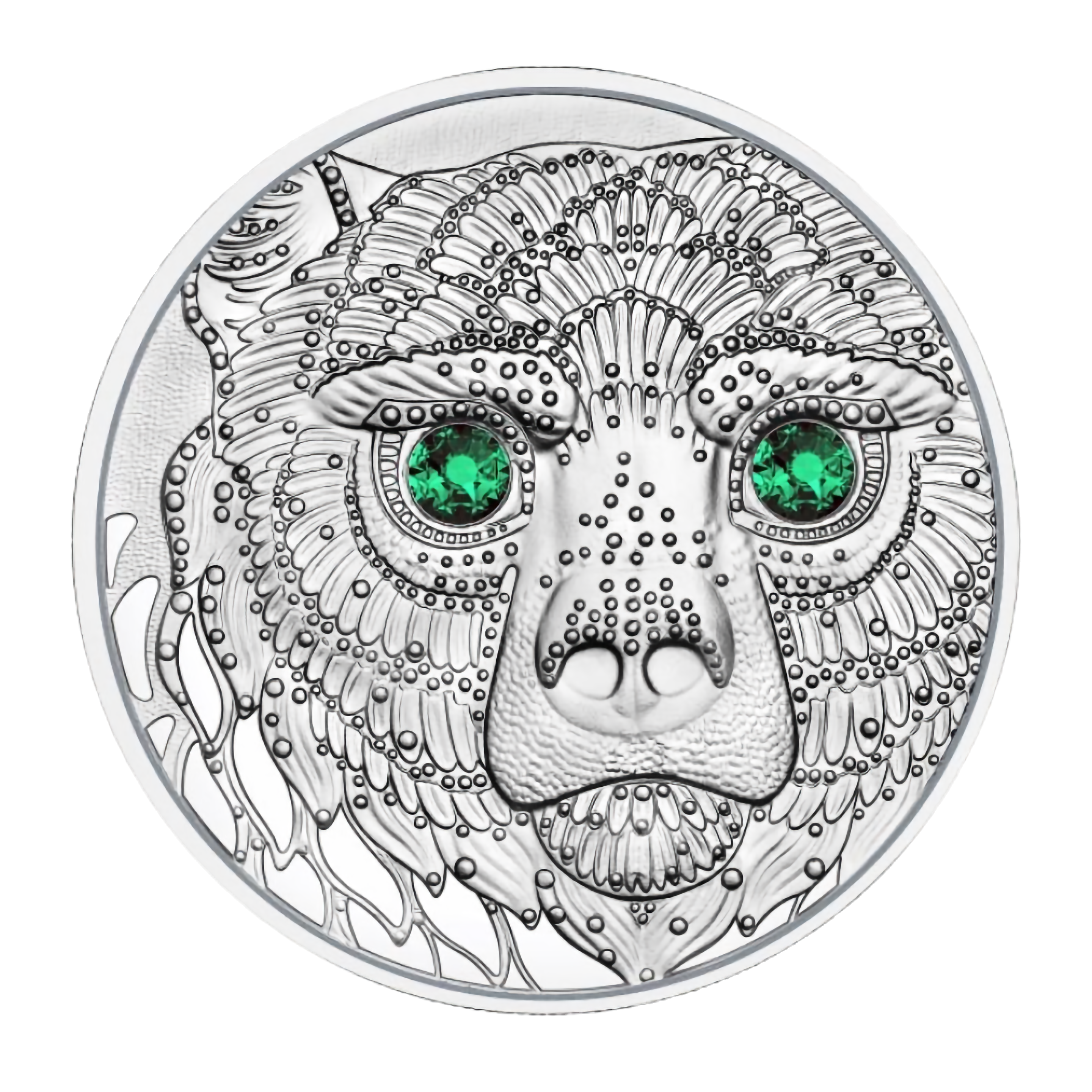 срібна монета 20 євро австрія сила ведмедя сваровски