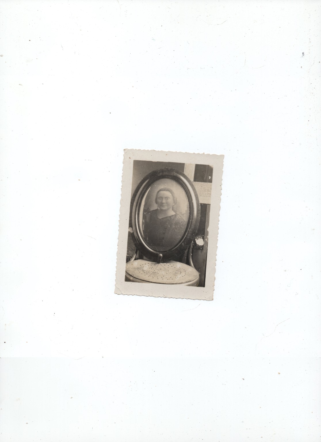 Recuerdo familiar de un retrato enmarcado