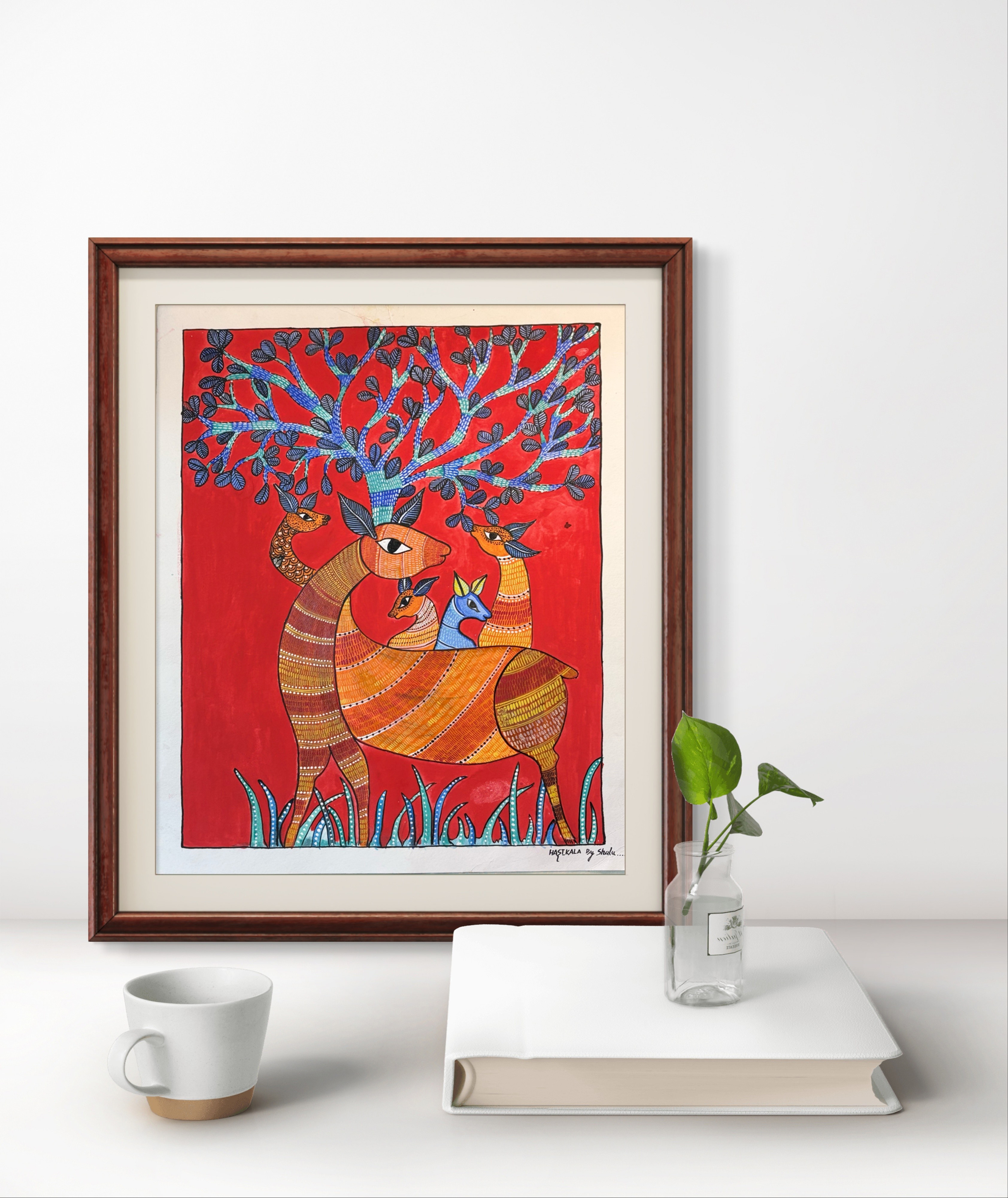 Harinavrinda - Gond Painting