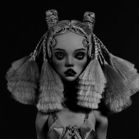 Surreal art doll photography