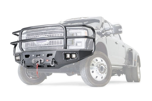 ASCENT HD BUMPER WITH FULL GRILLE GUARD FOR 17-21 FORD SD F450 & F550 - 107182