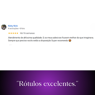 Avaliação de cliente