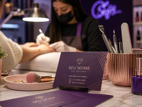 cartão de visita manicure