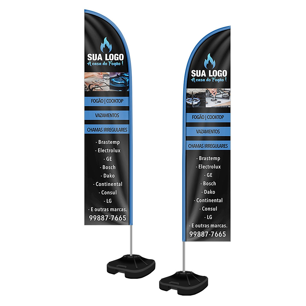 Miniatura: Wind Banner Personalizado Grande