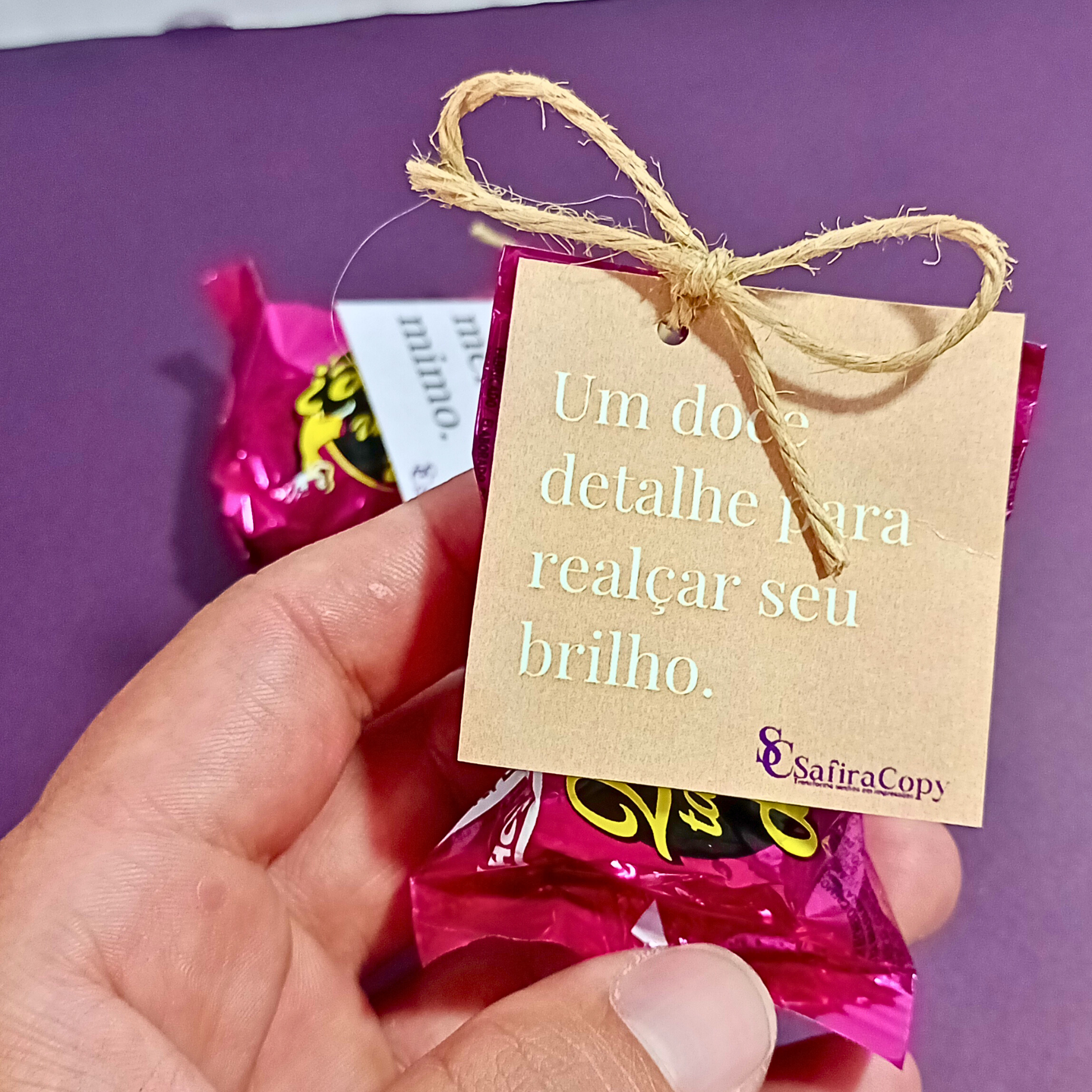 Bombom com Tag Personalizada Doce Encanto