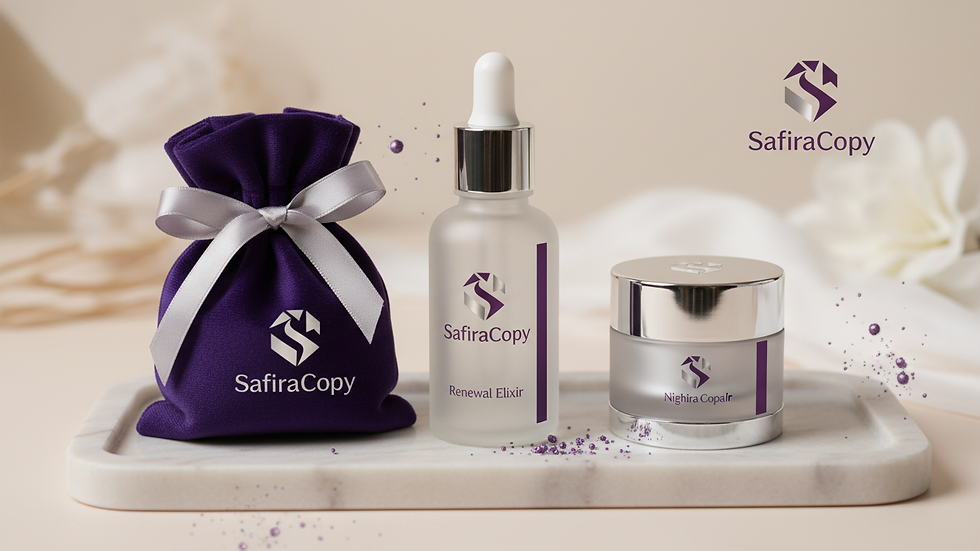 Close-up de kit premium personalizado com design sofisticado