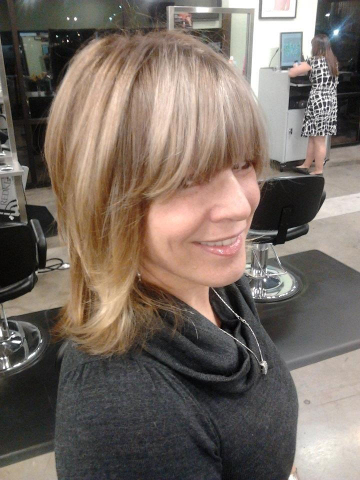 cool blonde highlight