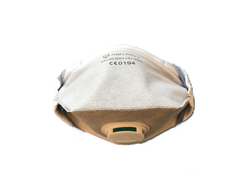 Thumbnail: Fold flat respirator with valve, active carbon