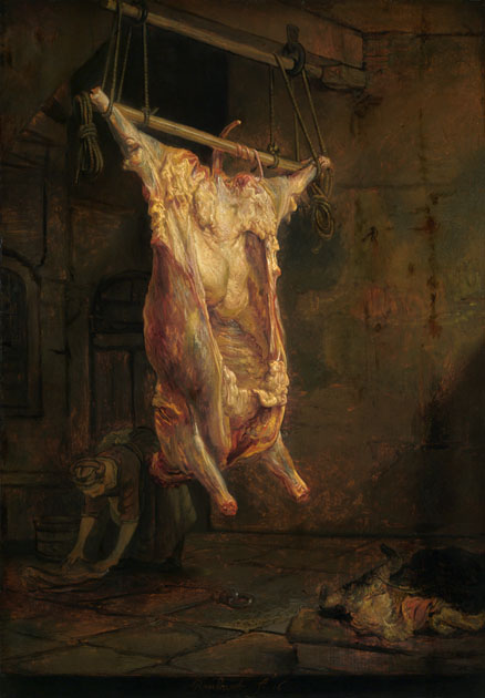El buey desollado 1655 (The Flayed Ox 1655) por Rembrandt Van Rijn