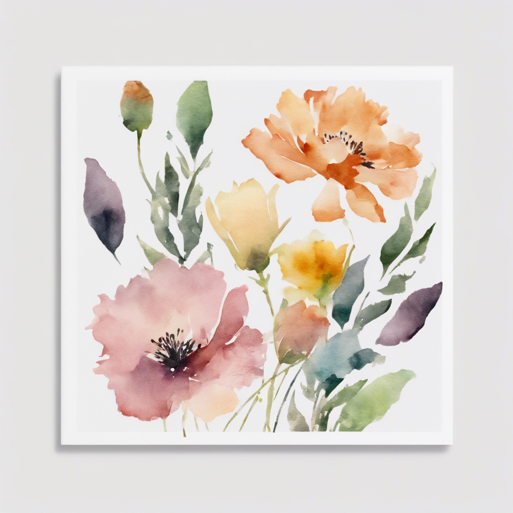 Floral Watercolor Art Print
