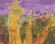three bamboo