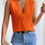 Thumbnail: Summer New Multi-level V-neck Solid Color Vest Women's Top