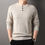 Thumbnail: Men's Button Pullover Knitwear 2025 Autum New Style Henry Collar Loose Pur