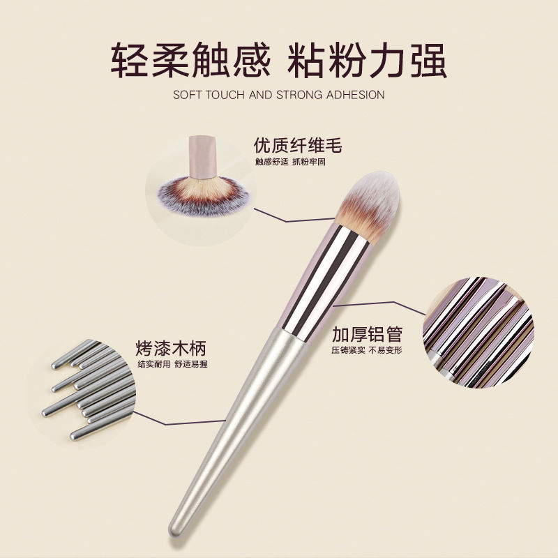 Thumbnail: 18 Makeup Brushes Champagne Gold Powder Blush Eye Shadow Concealer Blooming Sui