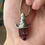 Thumbnail: Retro Natural Amethyst Hexagonal Column Witch Hat Pendant Niche Unique Simple P