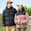 Thumbnail: White Duck Down Couple Thickened Hooded Down Coat