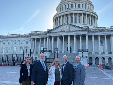 Montana Farm Bureau members on Capitol Hill for the organization’s annual Fly-In included Makae Reed, Bill McLean, Darcia Patten, Justin Miller and Lee Jensen.