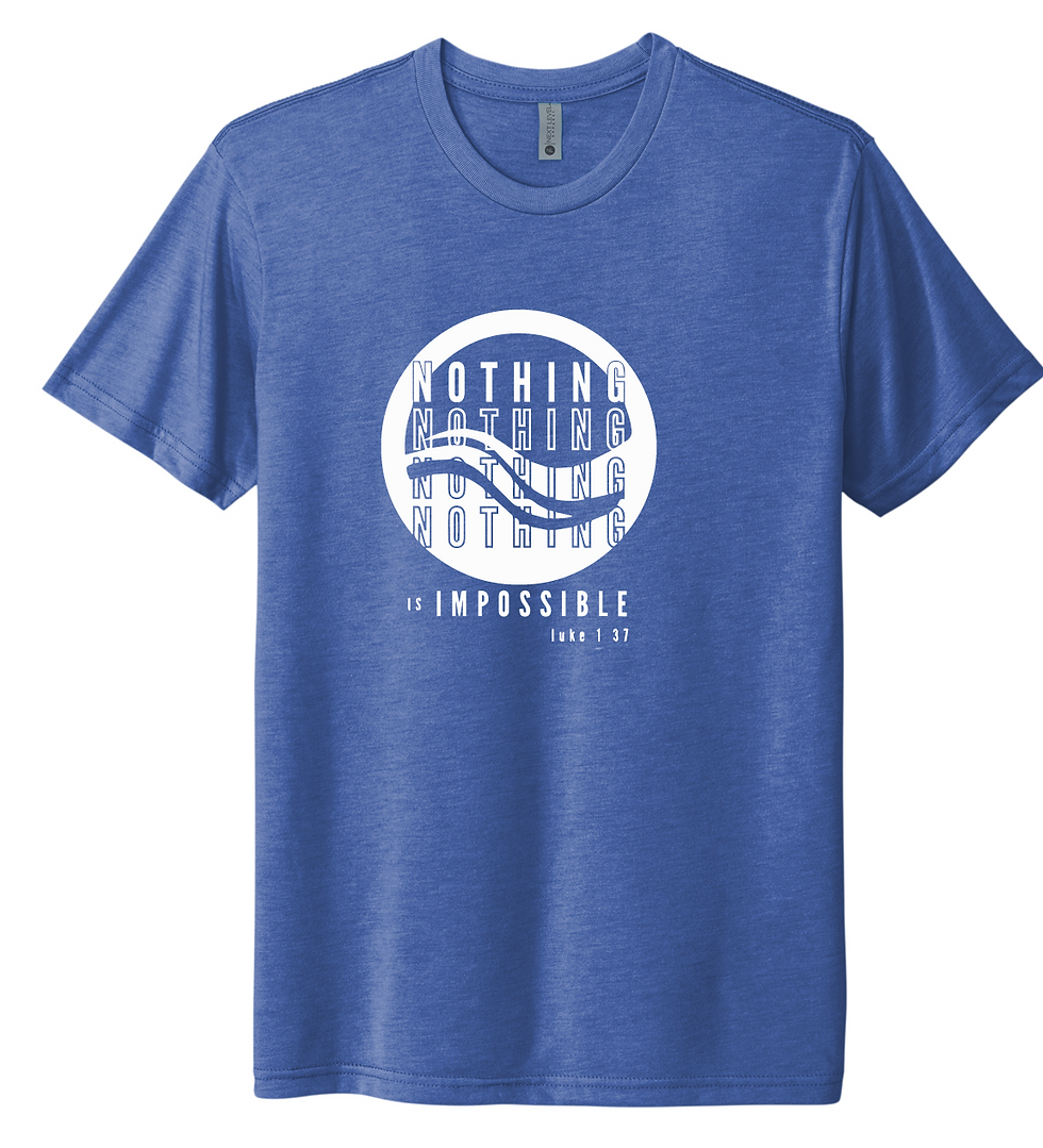 LWF Nothing is Impossible #3 - Vintage Royal -  Tri-Blend Tee