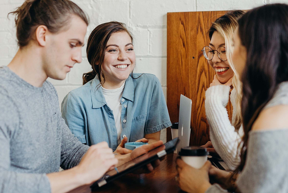 A group of young employees at Westfield in a coaching workshop