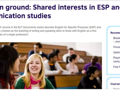 Common ground: Shared interests in ESP and communication studies