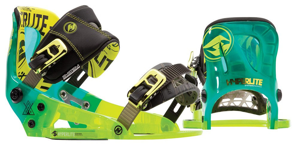 Hyperlite System Pro Green Wakeboard Bindings 2015
