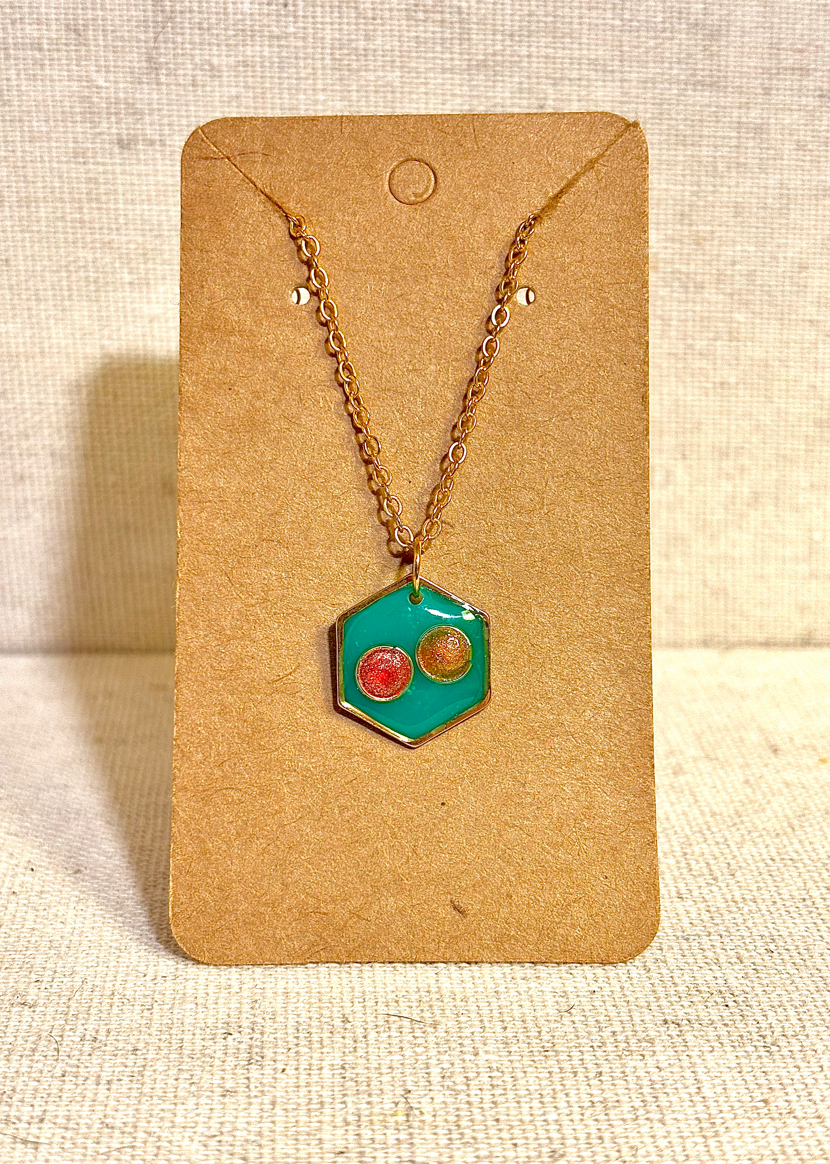 Holiday Bubble Hex Mini Charm