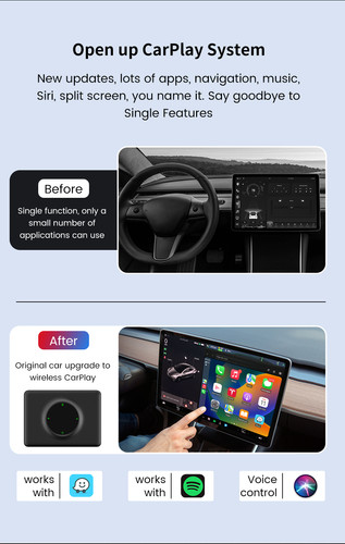 Tesla Model 3 / Tesla Model Y Wireless Apple Carplay | Fantastic