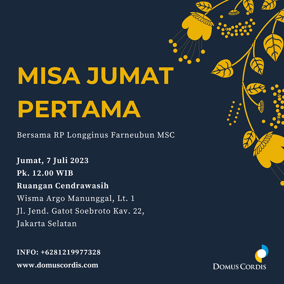 Misa Jumat Pertama Juli 2023
